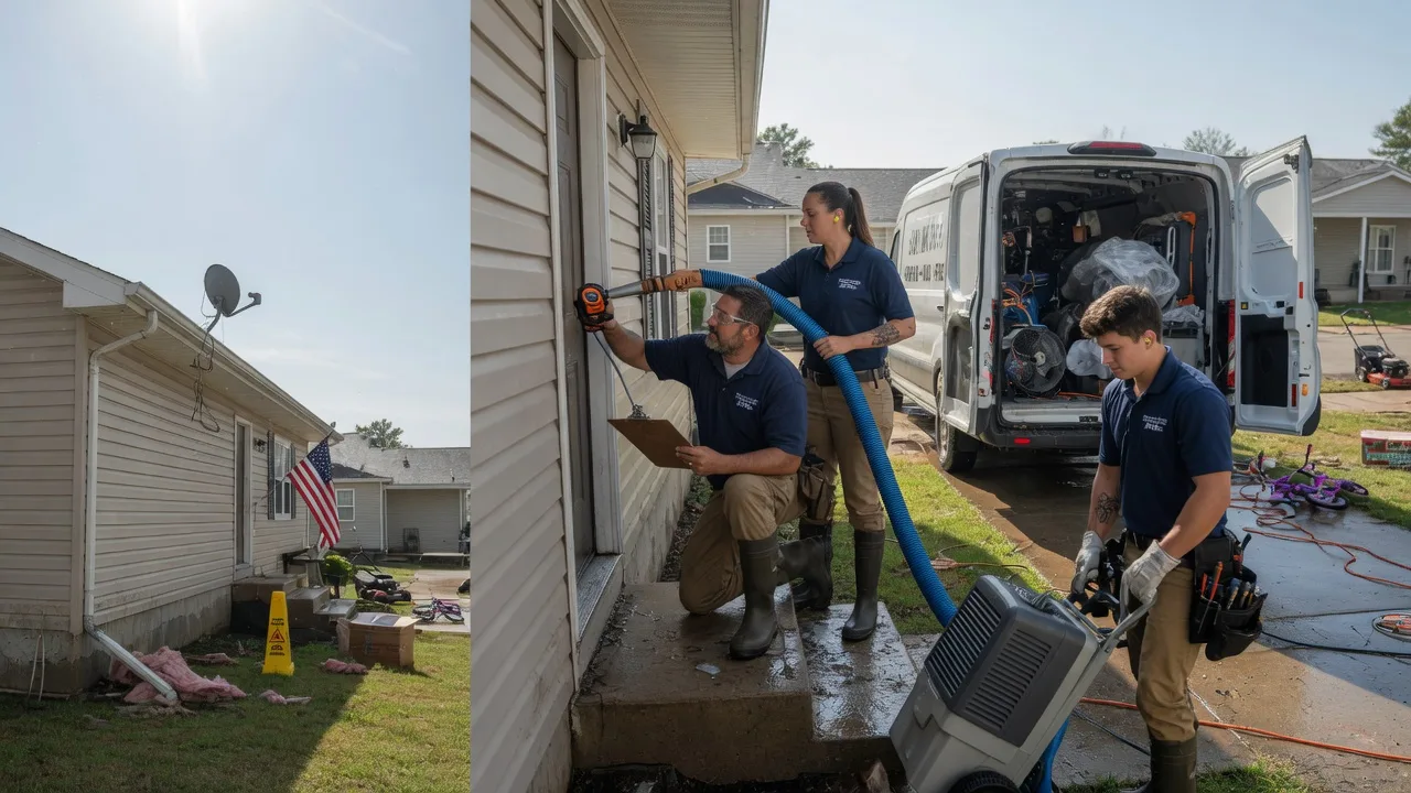 Ceiling Water Damage Restoration in La Plume, PA near me